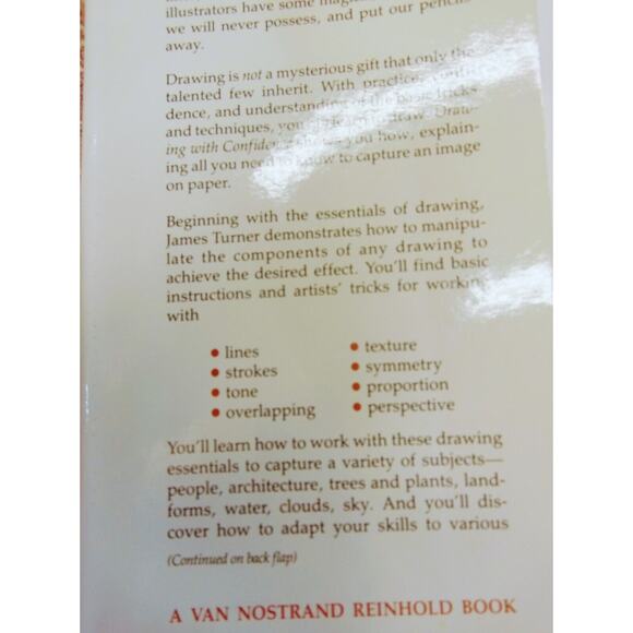 Drawing With Confidence Vtg 1984‎ James R Turner 1st Ed HC Art Instruction - Picture 16 of 16